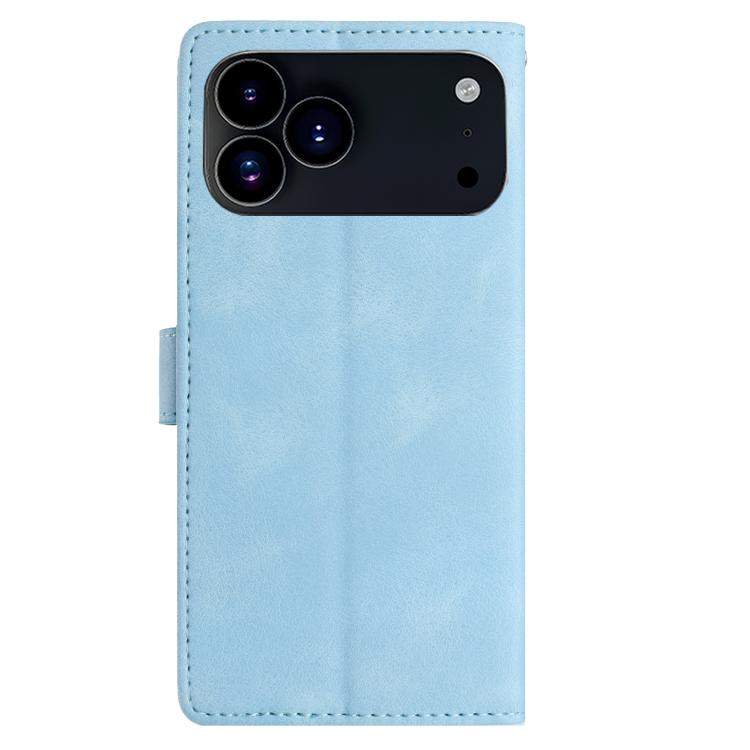 For iPhone 17 Pro Max Rose Flower Embossing Pattern Leather Phone Case