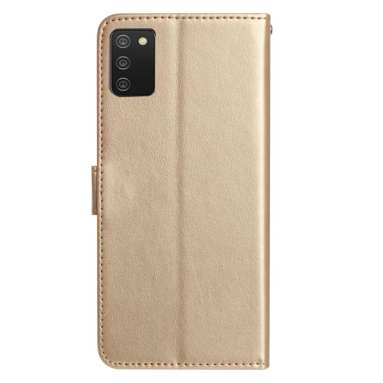 For Samsung Galaxy A02S 164mm US Rose Flower Embossing Pattern Leather Phone Case