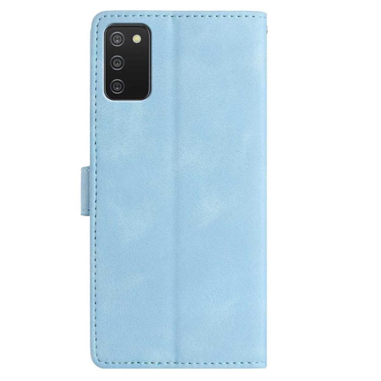 For Samsung Galaxy A02S 164mm US Rose Flower Embossing Pattern Leather Phone Case