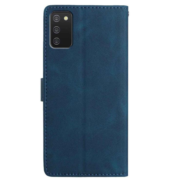For Samsung Galaxy A02S 166mm EU Rose Flower Embossing Pattern Leather Phone Case