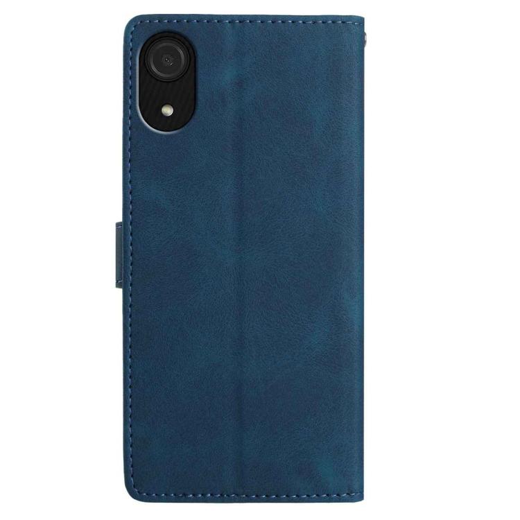 For Samsung Galaxy A03 Core Rose Flower Embossing Pattern Leather Phone Case