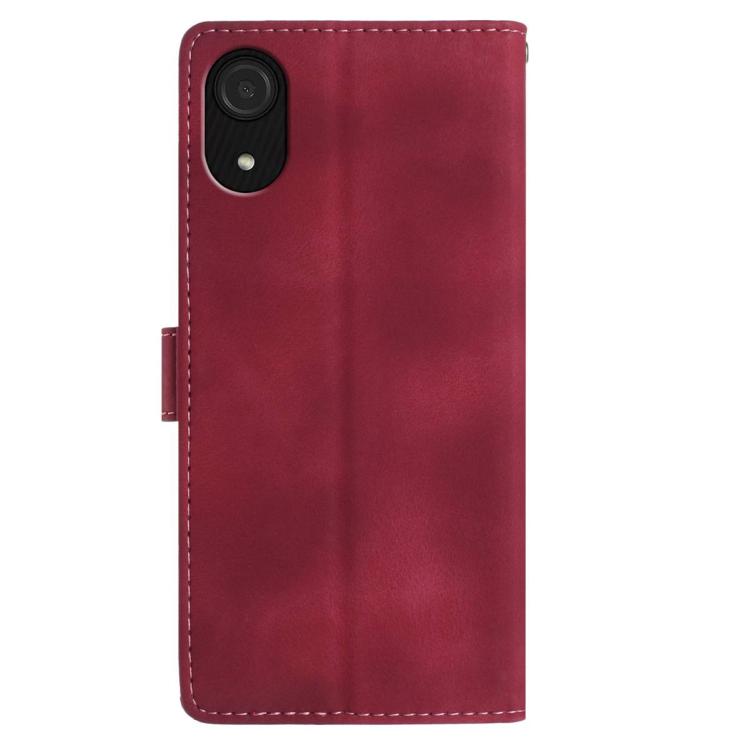 For Samsung Galaxy A03 Core Rose Flower Embossing Pattern Leather Phone Case