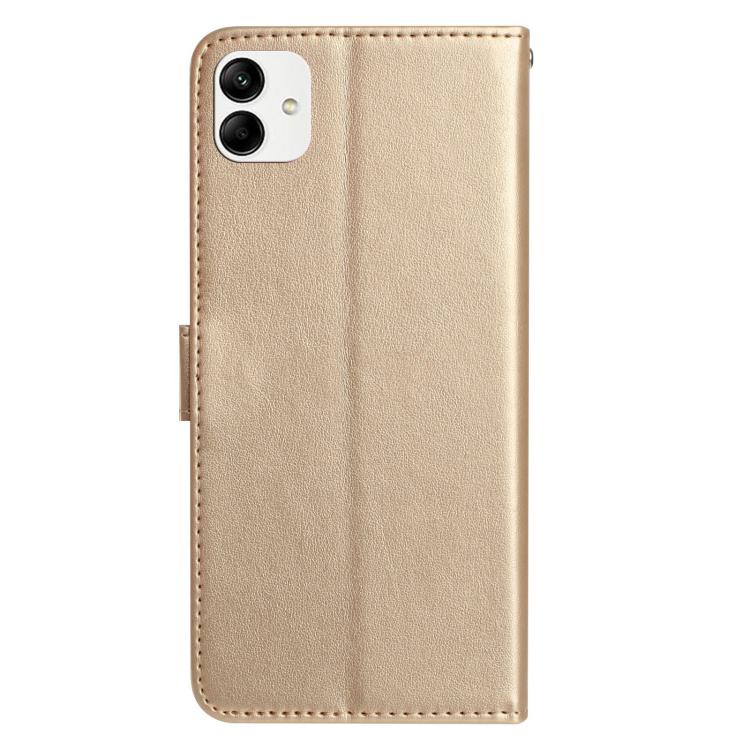 For Samsung Galaxy A04 Rose Flower Embossing Pattern Leather Phone Case