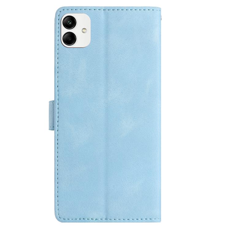 For Samsung Galaxy A04e Rose Flower Embossing Pattern Leather Phone Case
