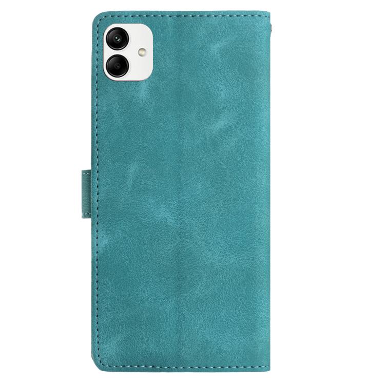 For Samsung Galaxy A04e Rose Flower Embossing Pattern Leather Phone Case