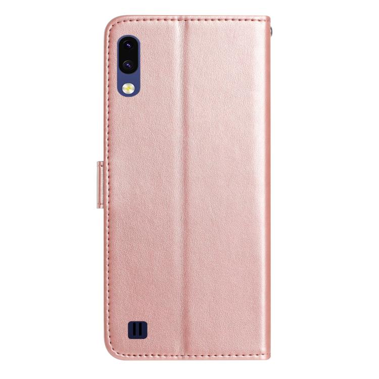 For Samsung Galaxy A10 / M10 Rose Flower Embossing Pattern Leather Phone Case