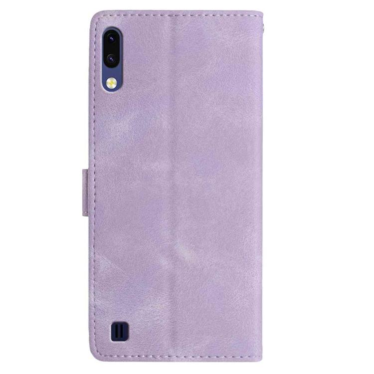 For Samsung Galaxy A10 / M10 Rose Flower Embossing Pattern Leather Phone Case