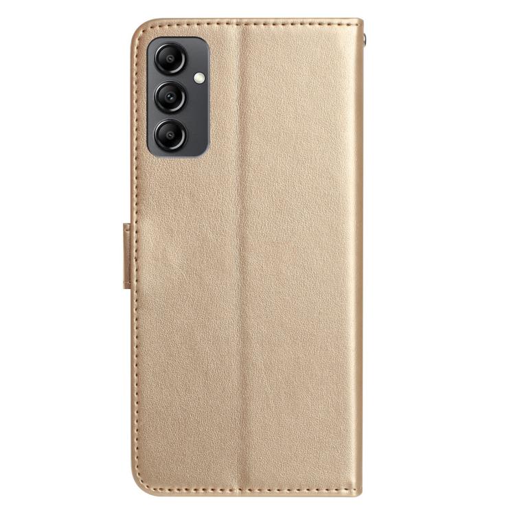For Samsung Galaxy A14 Rose Flower Embossing Pattern Leather Phone Case