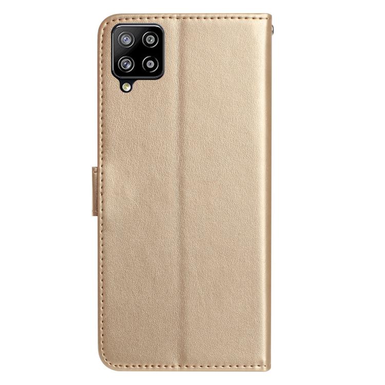 For Samsung Galaxy A22 Rose Flower Embossing Pattern Leather Phone Case