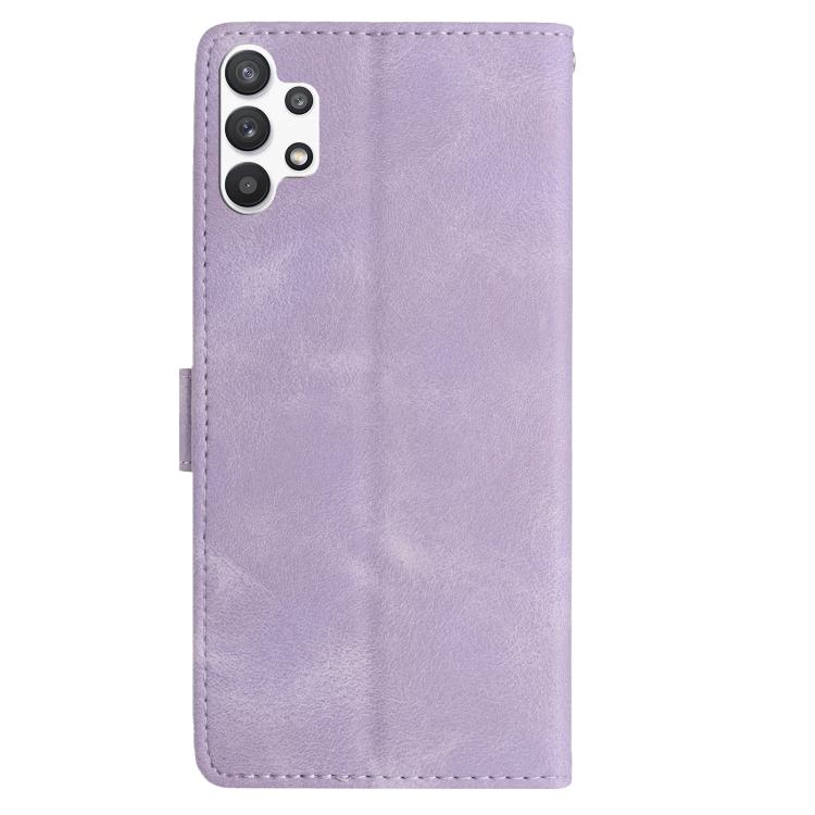 For Samsung Galaxy A32 Rose Flower Embossing Pattern Leather Phone Case