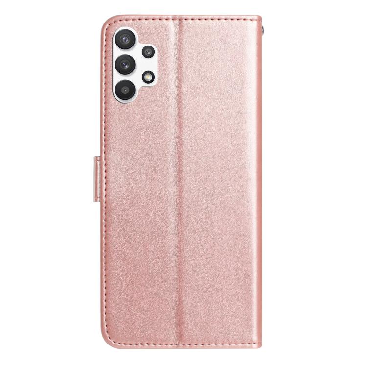For Samsung Galaxy A32 5G Rose Flower Embossing Pattern Leather Phone Case
