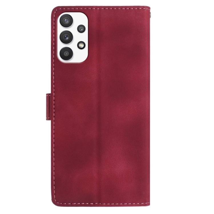 For Samsung Galaxy A33 Rose Flower Embossing Pattern Leather Phone Case