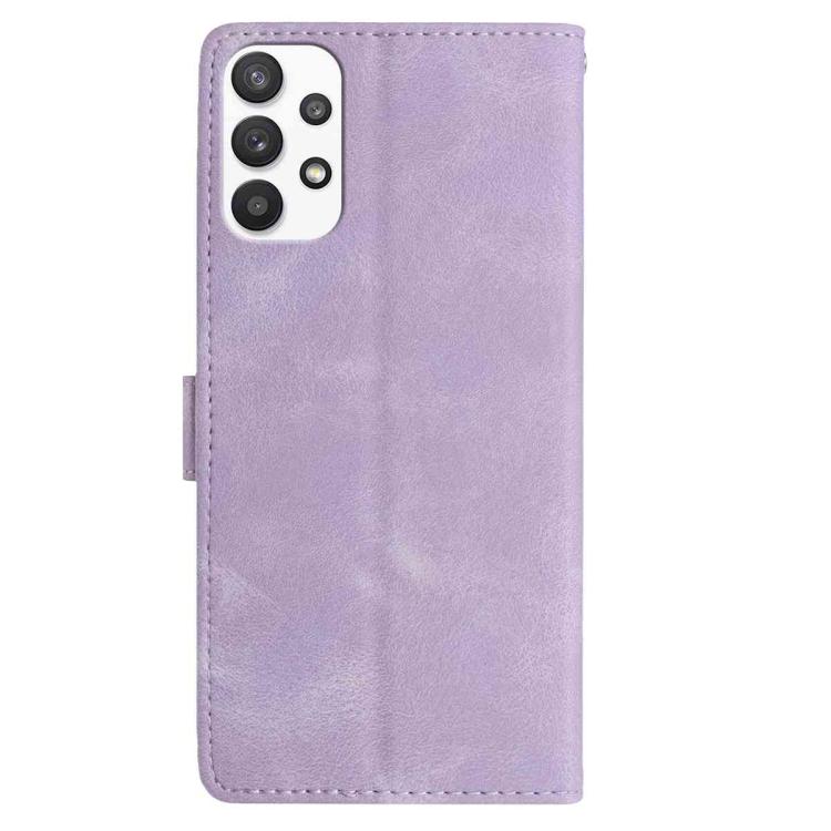 For Samsung Galaxy A33 Rose Flower Embossing Pattern Leather Phone Case