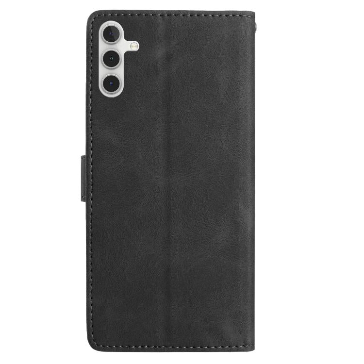 For Samsung Galaxy A35 Rose Flower Embossing Pattern Leather Phone Case