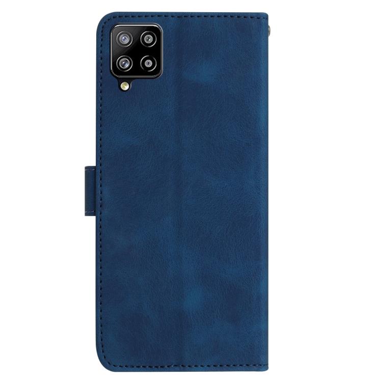 For Samsung Galaxy A42 Rose Flower Embossing Pattern Leather Phone Case