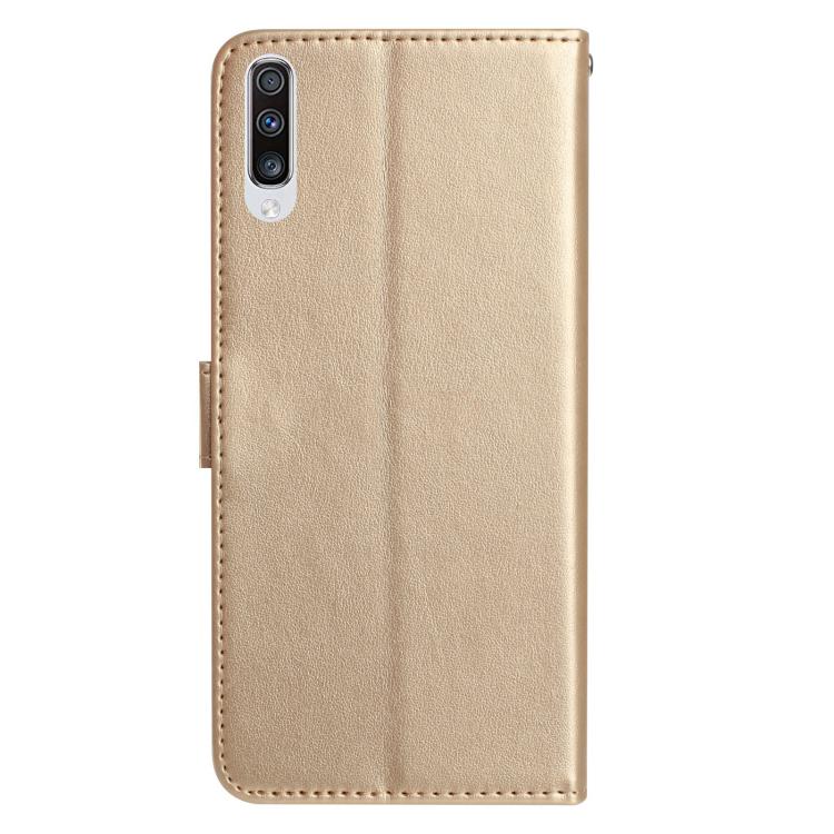 For Samsung Galaxy A50 Rose Flower Embossing Pattern Leather Phone Case