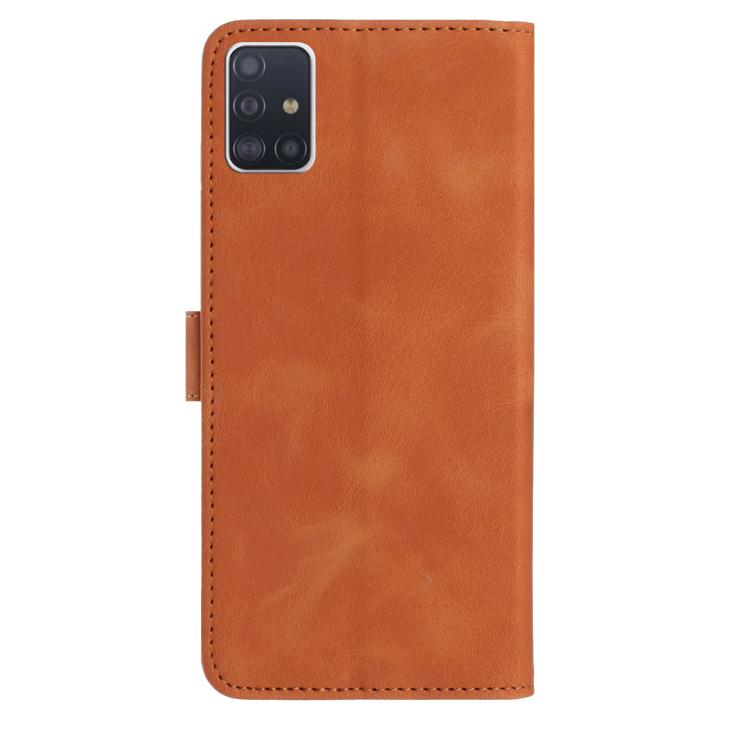 For Samsung Galaxy A51 Rose Flower Embossing Pattern Leather Phone Case