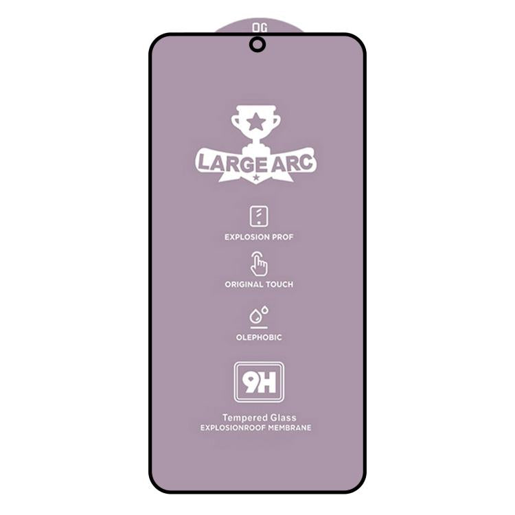 For Samsung Galaxy S24 5G 9H 0.18mm High Aluminum Large Arc Tempered Glass Film, Support Fingerprint Unlocking
