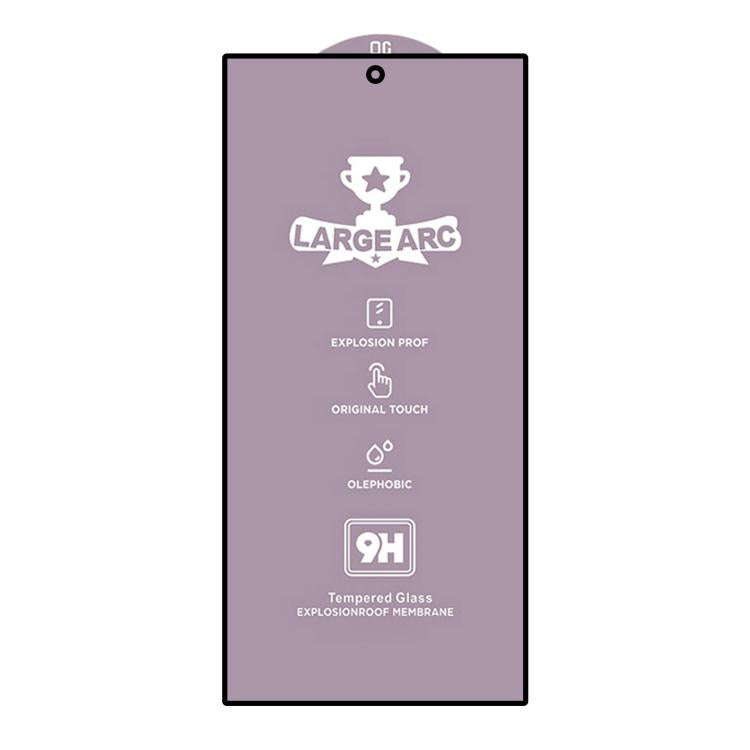 For Samsung Galaxy S24 Ultra 5G 9H 0.18mm High Aluminum Large Arc Tempered Glass Film, Support Fingerprint Unlocking