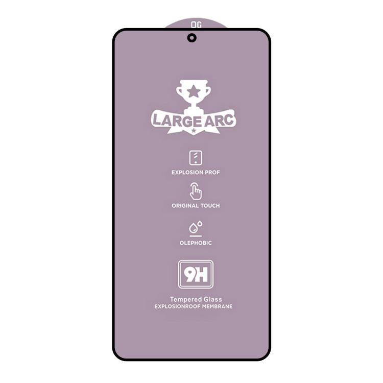 For Samsung Galaxy S23 5G 25pcs 9H 0.18mm High Aluminum Large Arc Tempered Glass Film, Support Fingerprint Unlocking
