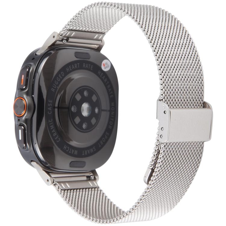 For Samsung Galaxy Watch Ultra 47mm / Ultra 2025 Milanese Integrated Buckle Metal Watch Band