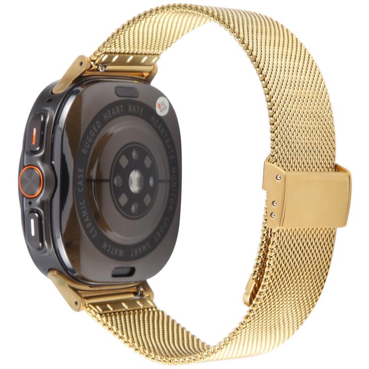 For Samsung Galaxy Watch Ultra 47mm / Ultra 2025 Milanese Integrated Buckle Metal Watch Band