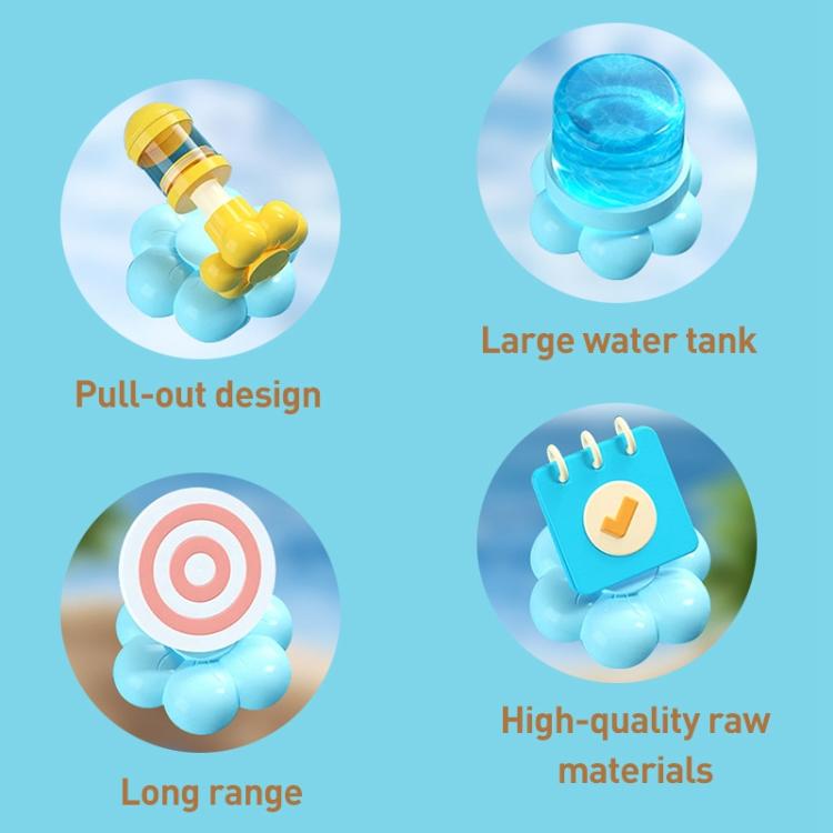 Summer Beach Portable Fireworks Splashing Spray Pull-out Water Gun