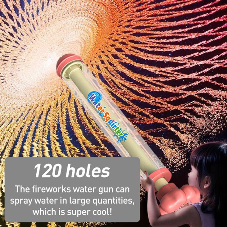 Summer Beach Portable Fireworks Splashing Spray Pull-out Water Gun