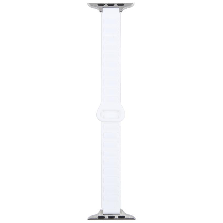 For Apple Watch 42mm / 41mm / 40mm / 38mm Slim I-shaped Magnetic Silicone Watch Band