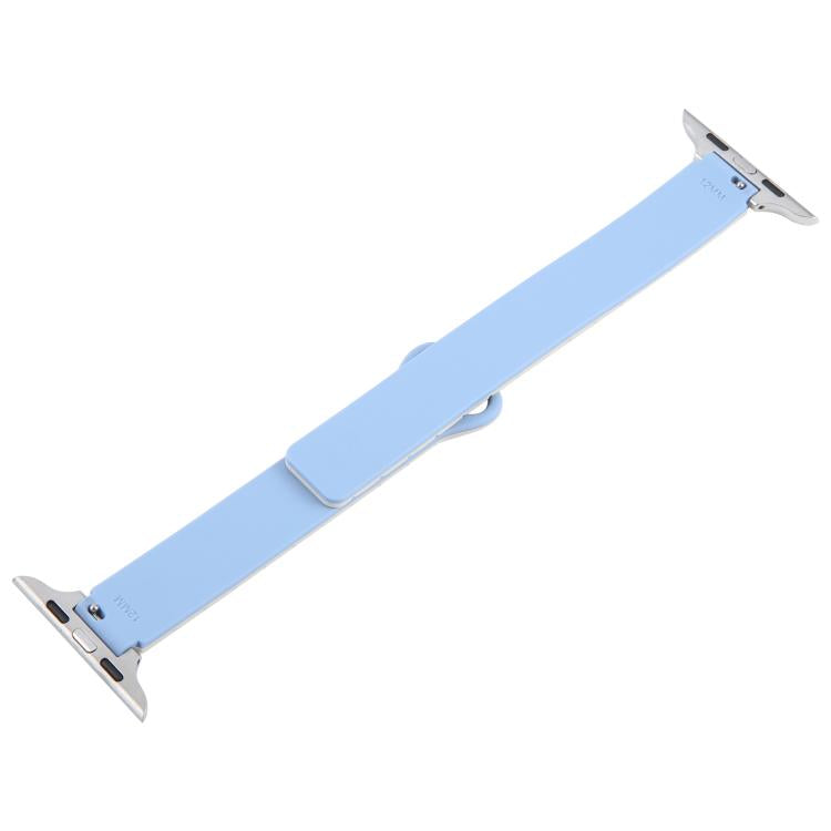For Apple Watch 42mm / 41mm / 40mm / 38mm Slim I-shaped Magnetic Silicone Watch Band