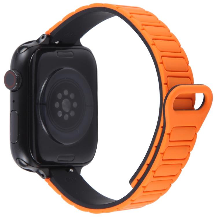 For Apple Watch 42mm / 41mm / 40mm / 38mm Slim I-shaped Magnetic Silicone Watch Band