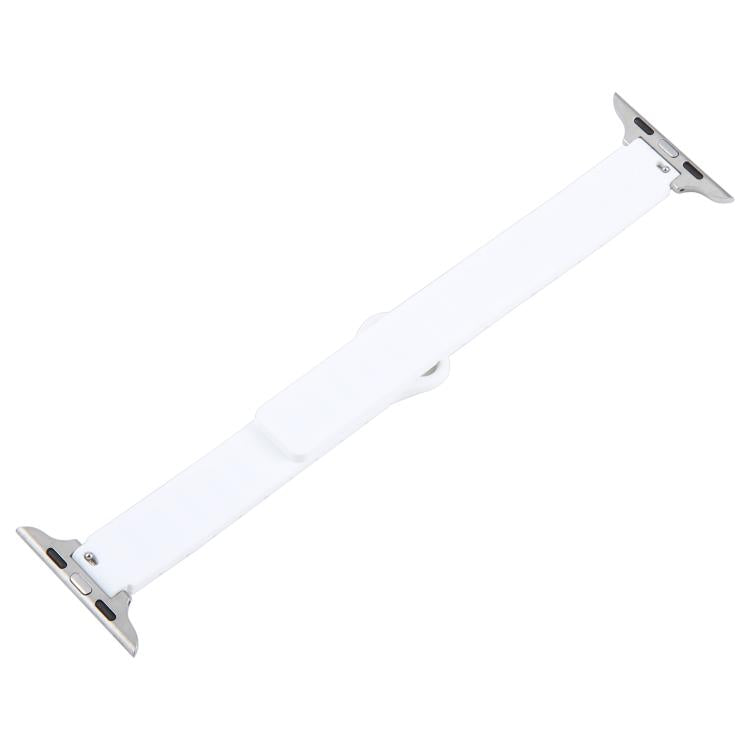 For Apple Watch 46mm / 49mm / 45mm / 44mm Slim I-shaped Magnetic Silicone Watch Band