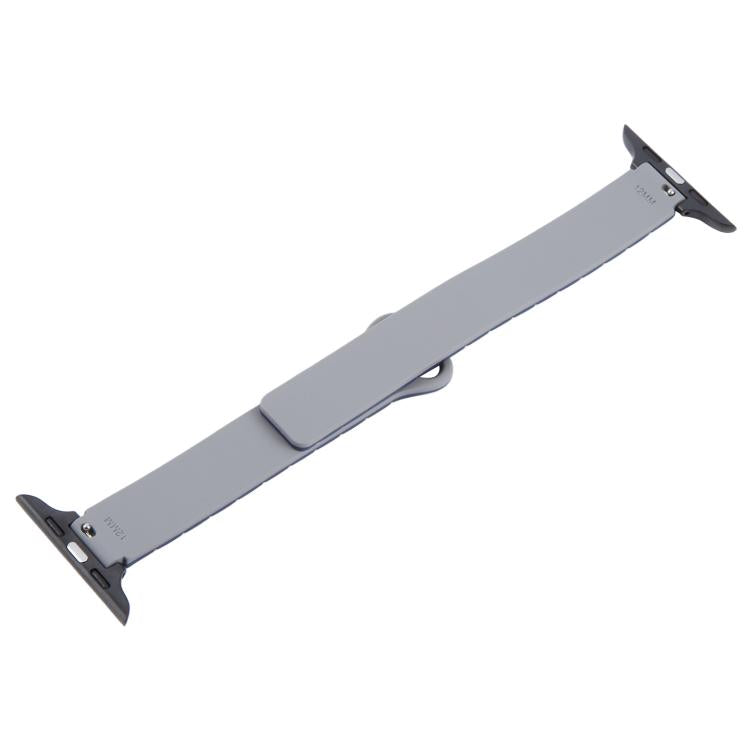 For Apple Watch 46mm / 49mm / 45mm / 44mm Slim I-shaped Magnetic Silicone Watch Band
