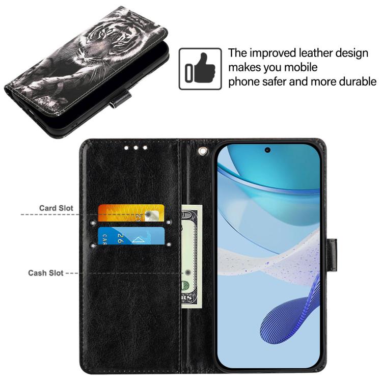 For Google Pixel 11 Pro / 11 Colored Drawing Pattern Plain Weave Leather Phone Case