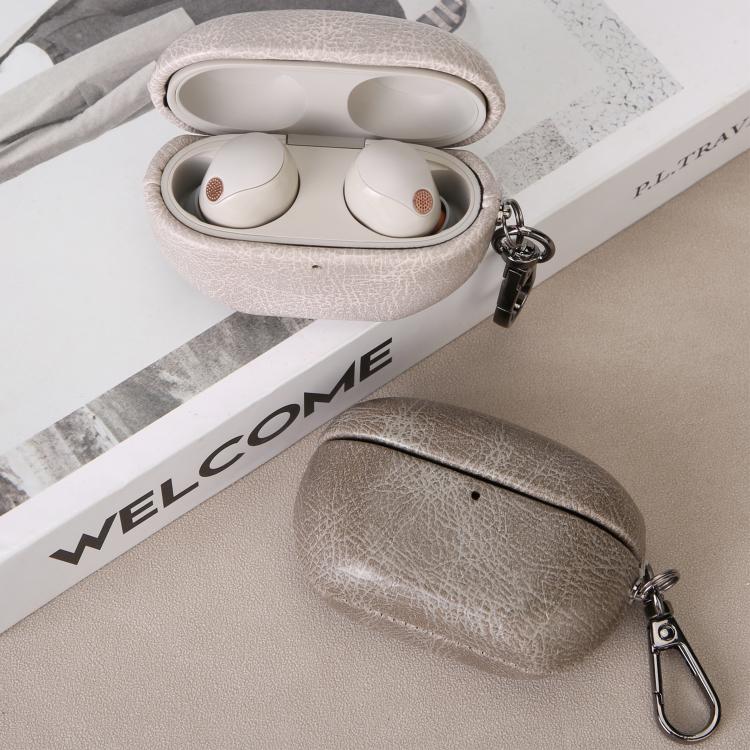 For Sony WF-1000XM5 Retro Crazy Horse Earphone Case