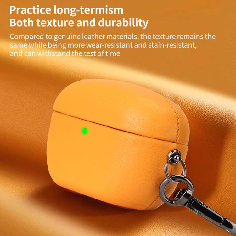 For Sony WF-1000XM5 Oily Leather Split Earphone Case