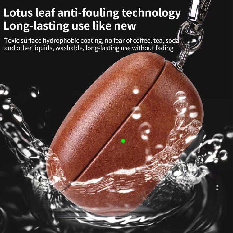 For Sony WF-1000XM5 Oily Leather Bluetooth Earphone Protective Case