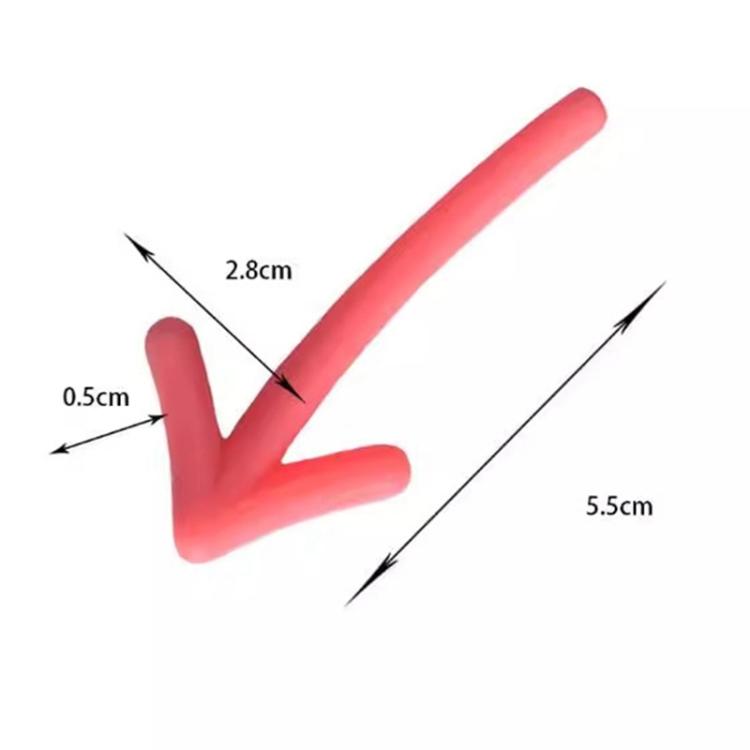 6pcs / Set Arrow Shape Fridge Magnet 3D Whiteboard Message Stickers - Mixed Color