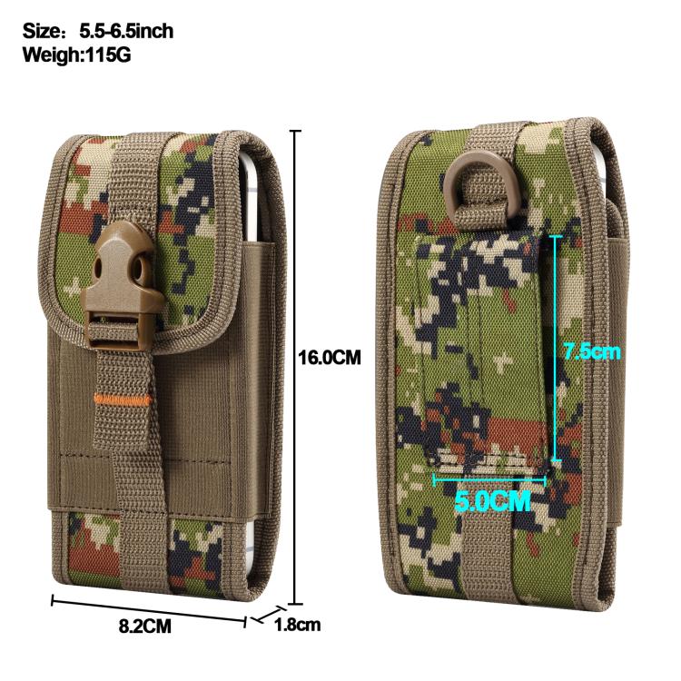 For 5.5-6.5 inch Universal PVC Digital Cloth Mobile Phone Waist Bag
