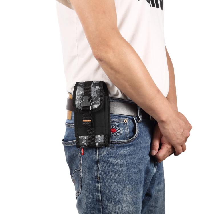 For 6.7-7.2 inch Universal PVC Digital Cloth Mobile Phone Waist Bag