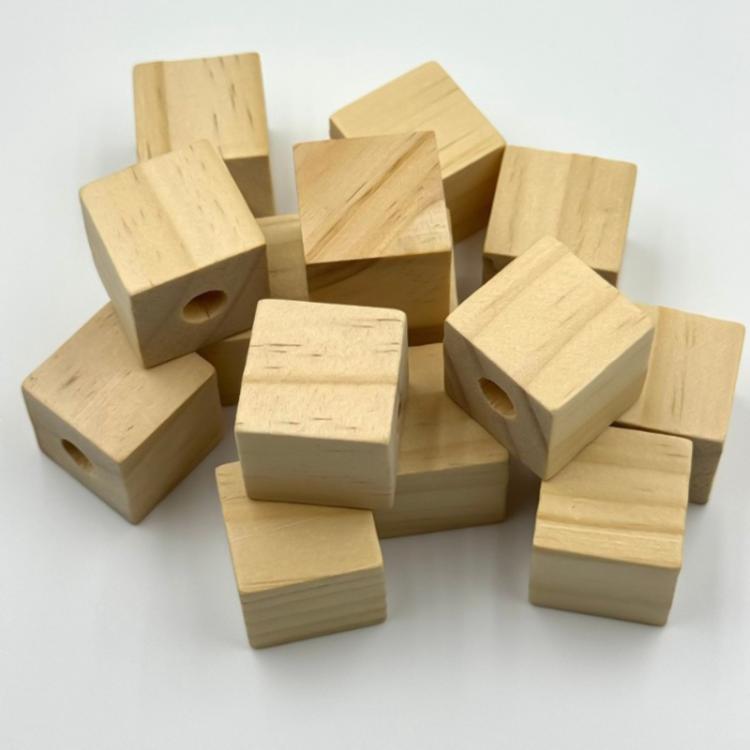 3.5x3.5cm Solid Wood Fridge Magnet Creative Hydroponic Glass Flower Arrangement - Walnut + Magnet + Tube