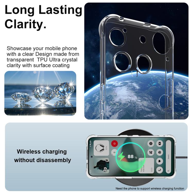 For Nothing Phone 3 imak Shockproof Airbag TPU Phone Case