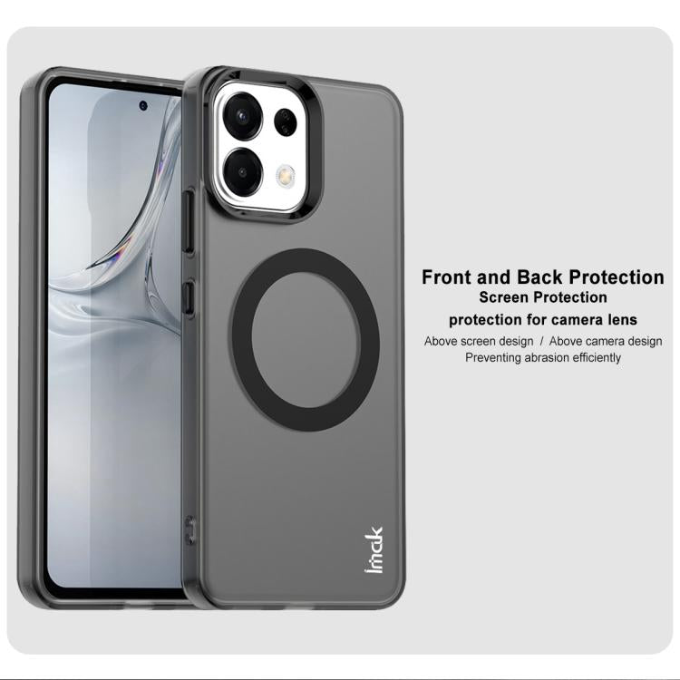 For OPPO K12s 5G / K13 5G IMAK Chocolate Series TPU + PET MagSafe Phone Case - Black