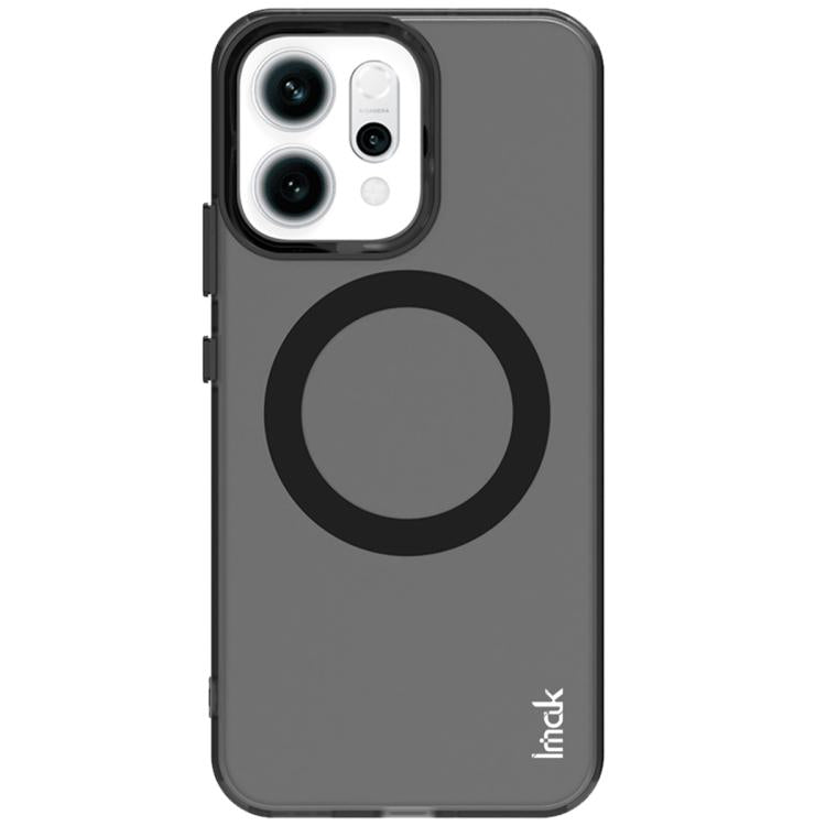 For OPPO Reno14 F 5G Global IMAK Chocolate Series TPU + PET MagSafe Phone Case - Black