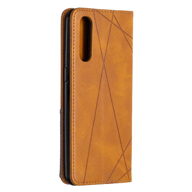 For OPPO Reno3 Pro Rhombus Texture Horizontal Flip Magnetic Leather Case with Holder & Card Slots