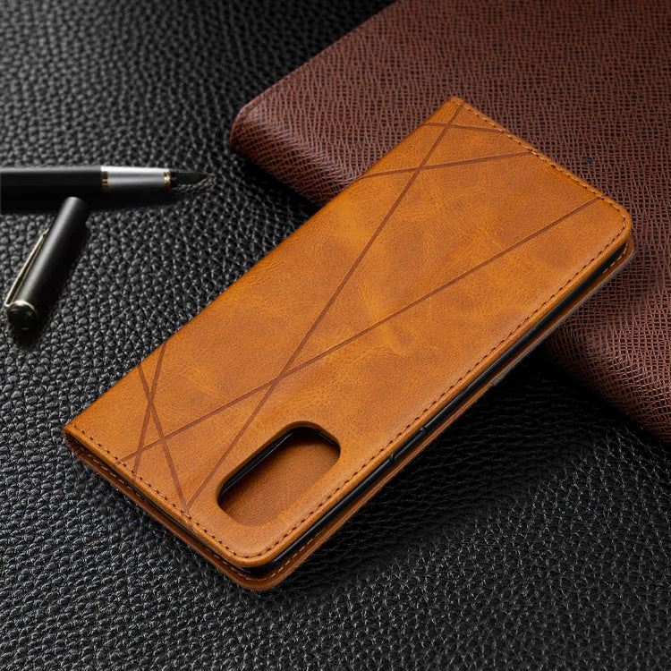 For OPPO Reno4 Pro 5G Rhombus Texture Horizontal Flip Magnetic Leather Case with Holder & Card Slots