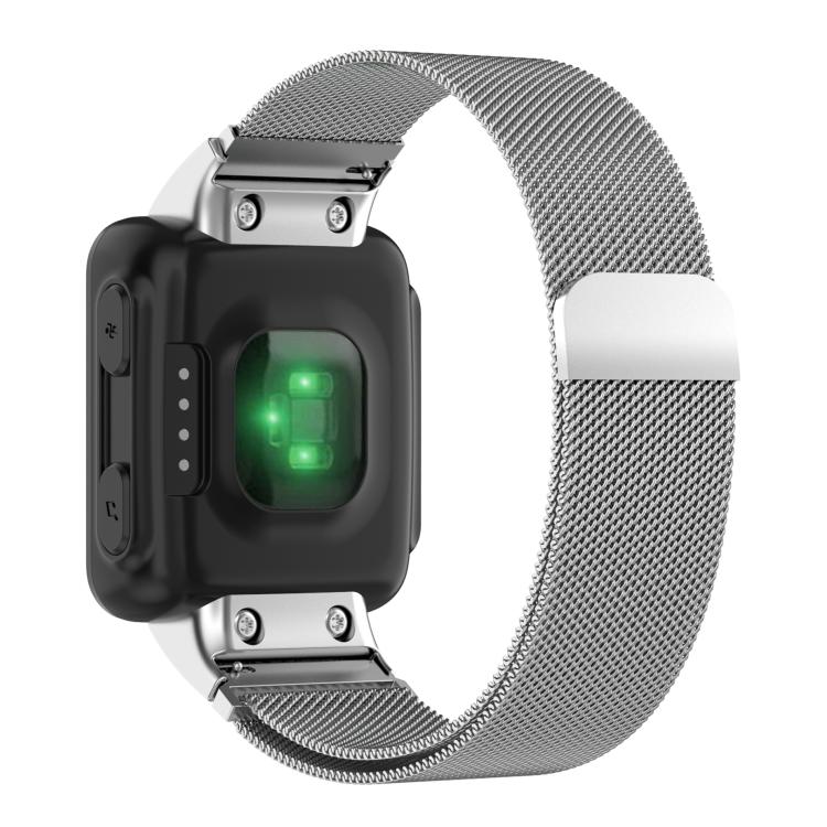 For Garmin Forerunner 35 / 30 xDfind Milanese Metal Watch Band