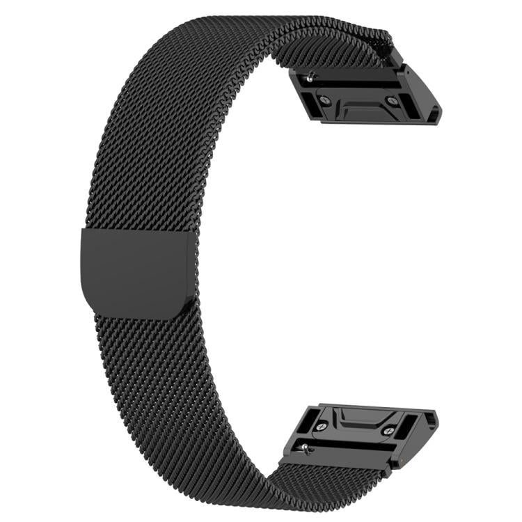 For Garmin Fenix 8/7/6/5 22mm xDfind Milanese Quick Fit Metal Watch Band