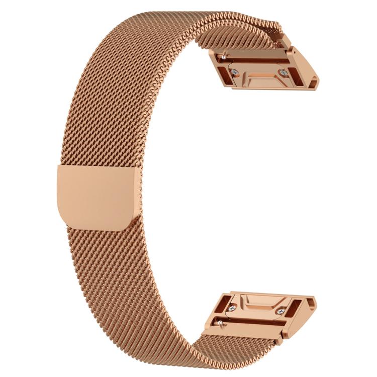 For Garmin Fenix 8/7/6/5 22mm xDfind Milanese Quick Fit Metal Watch Band
