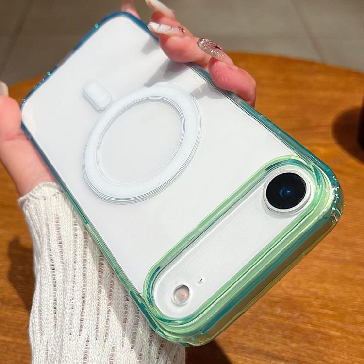 For iPhone Air Contrast Color Gradient Transparent MagSafe Phone Case